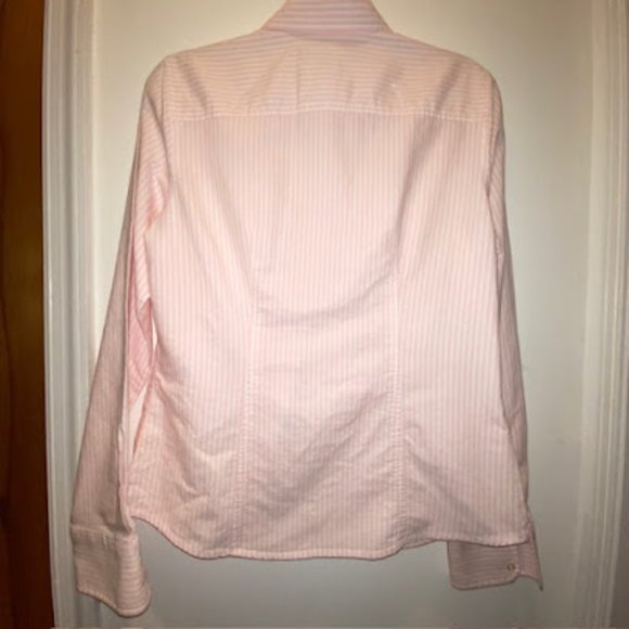 Vineyard Vines women's pink and white striped button down shirt size 10 - Picture 2 of 3
